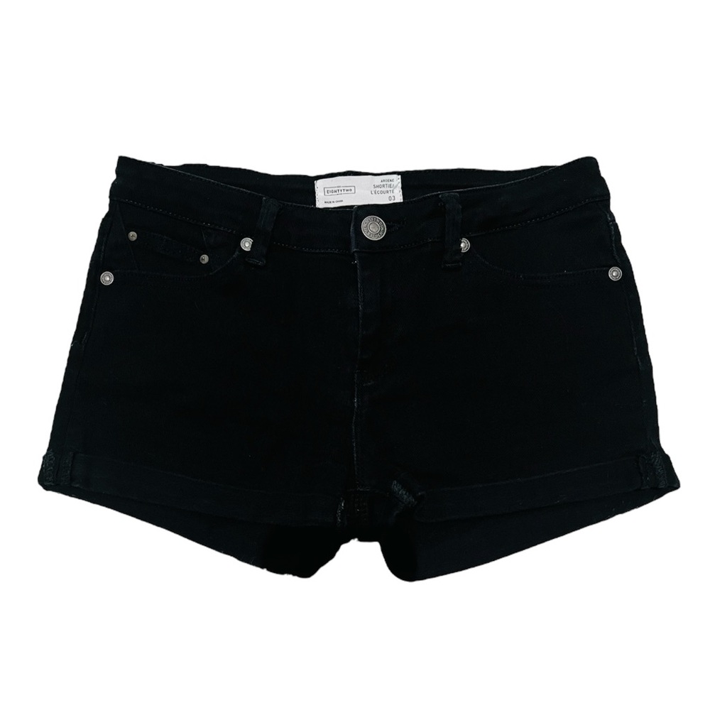 Black Jean Shorts w/ stretch - EIGHTYTWO Ardene Shortie - SZ 03